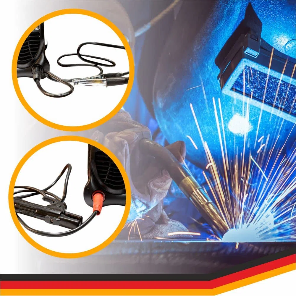 JHONSORR Saldatrice inverter elettrodo kit maschera saldatura spazzola occhialini 300 amp
