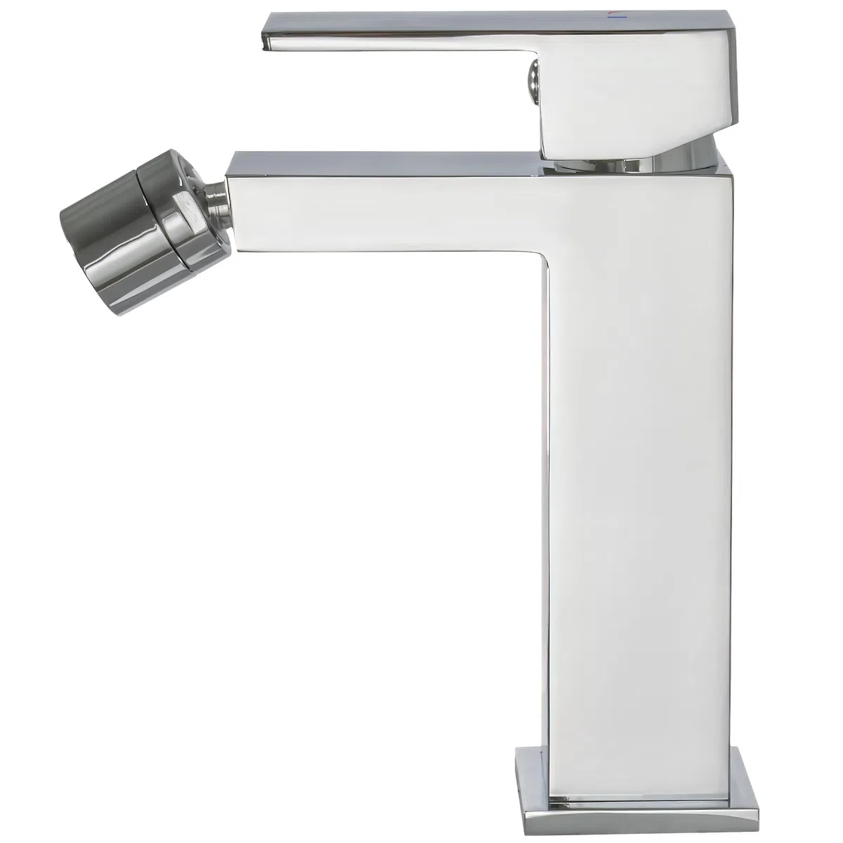 VALAZ Rubinetto Bidet Cromato | Apertura a Freddo, Miscelatore Lavabo Bagno Acqua Fredda e Calda, Risparmio Acqua | Installazione Facile e Veloce | Ottone, Inossidabile, Elegante, Quadrato, Serie Muga