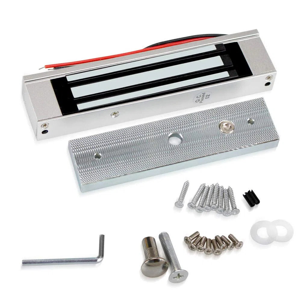 Serratura magnetica elettronica, serratura elettrica 12V DC, serratura elettromagnetica a sicurezza positiva per porte singole, sistema di controllo accessi