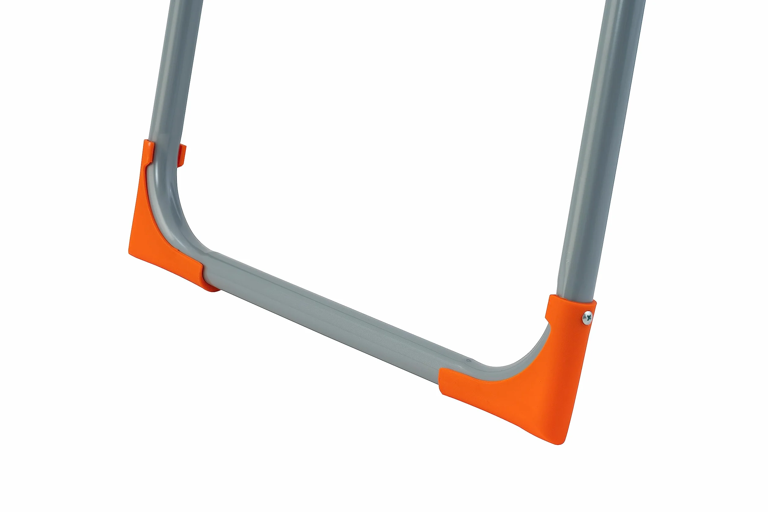 GIERRE Scaletta 3 Gradini In Acciaio Con Base di Appoggio 142H x 48 cm Gancio di sicurezza per Apertura Chiusura Accidentale Scaletta Pieghevole Salvaspazio Gradini Antiscivolo Piedini in Gomma