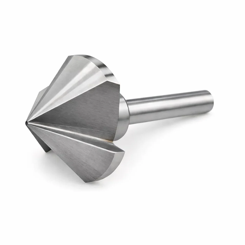 KATSU Svasatori per Legno Metallo, HSS 6542 Punta da Trapano Svasata 90 Gradi 60mm 3 Taglienti per Smussatura per Legno Acciaio Metallo Macchine Utensili, Fresa per Posizionamento 12740627