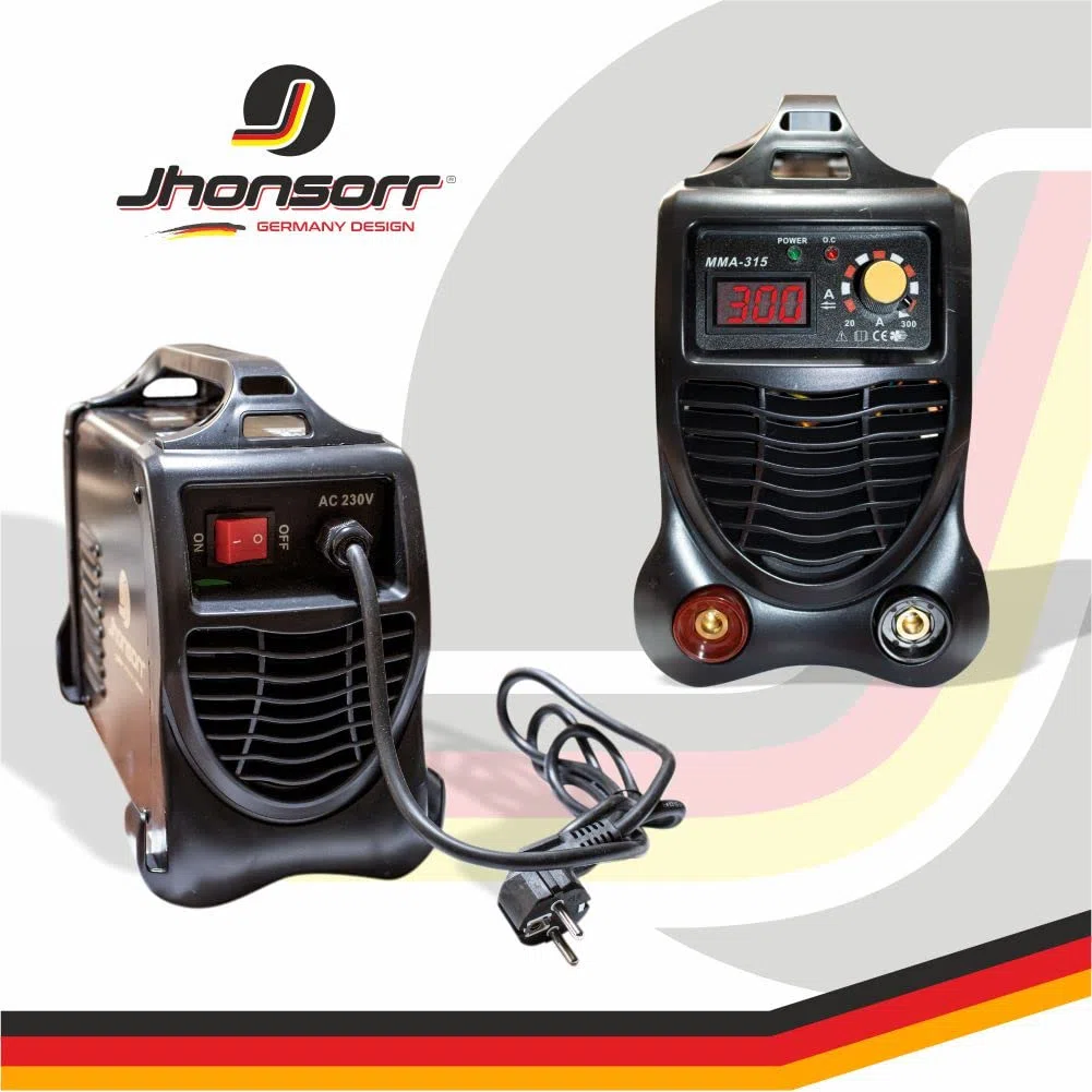 JHONSORR Saldatrice inverter elettrodo kit maschera saldatura spazzola occhialini 300 amp