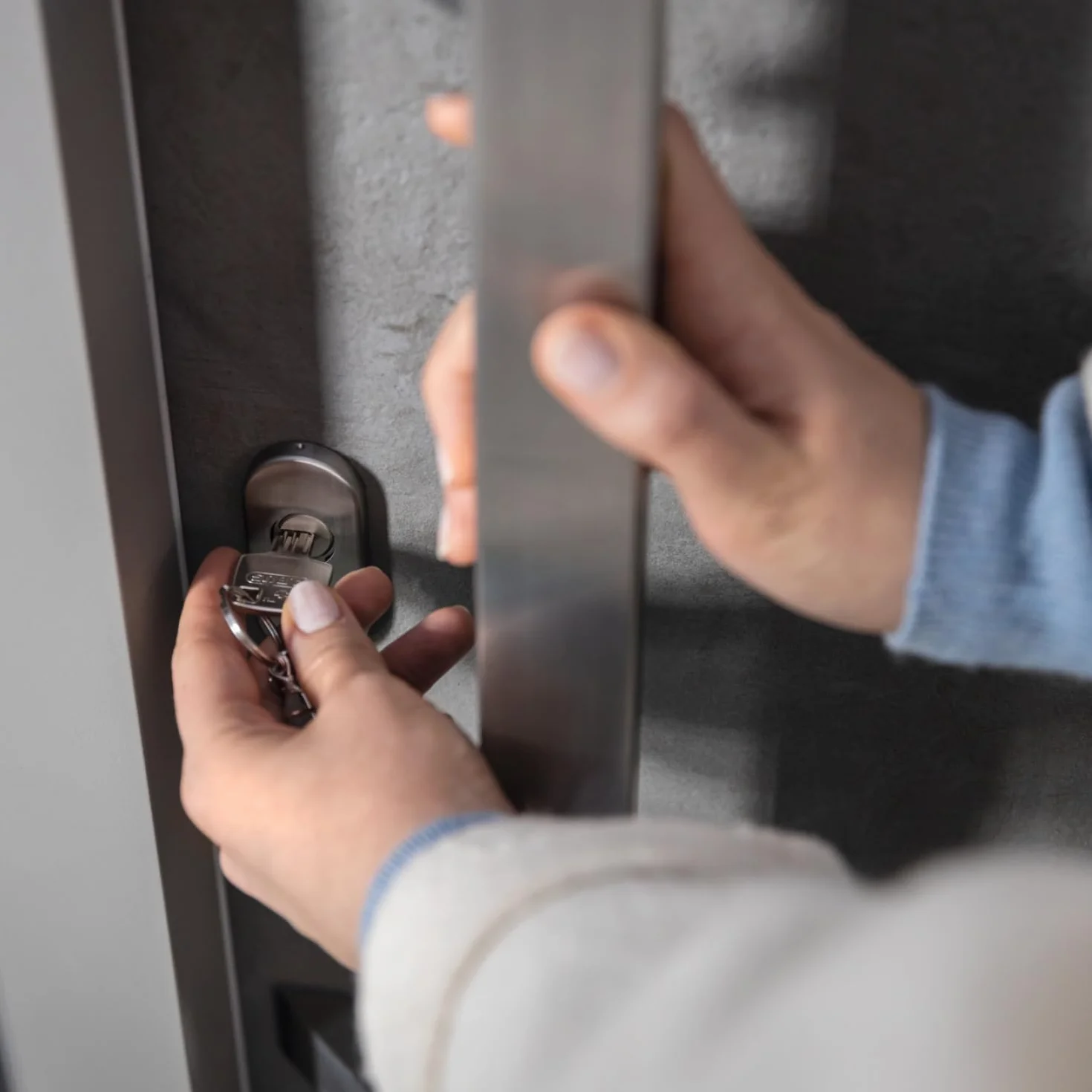 ABUS Cilindro Profilato E30NP 40/40 Doppio Cilindro per Porta con Funzione Emergenza Pericolo e 5 Chiavi, 59816