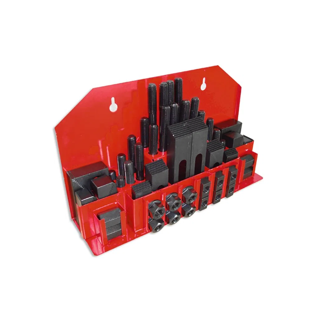 Sogi Y170-12 kit di staffaggio per fresatrice e trapano a colonna - 58 pezzi - cava 12 mm