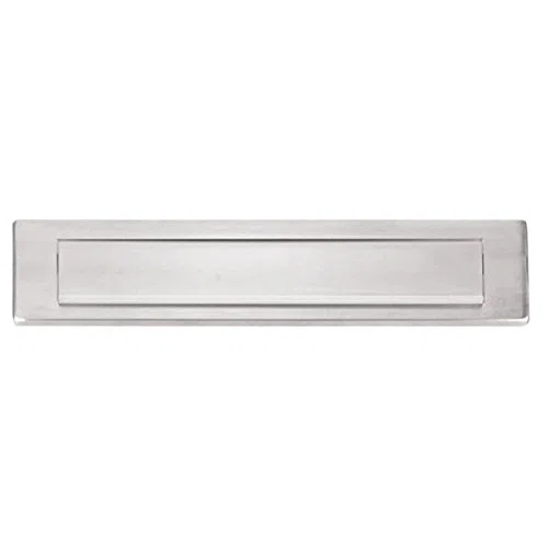 FORNITUREZAMBON BUCA PER LETTERE BOCCHETTA FERITOIA IN ACCIAIO INOX SATINATO 240-340x75 MM