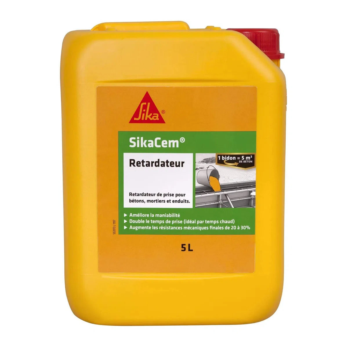 SIKA 546290 Ritardatore della Presa, Giallo, 5 l