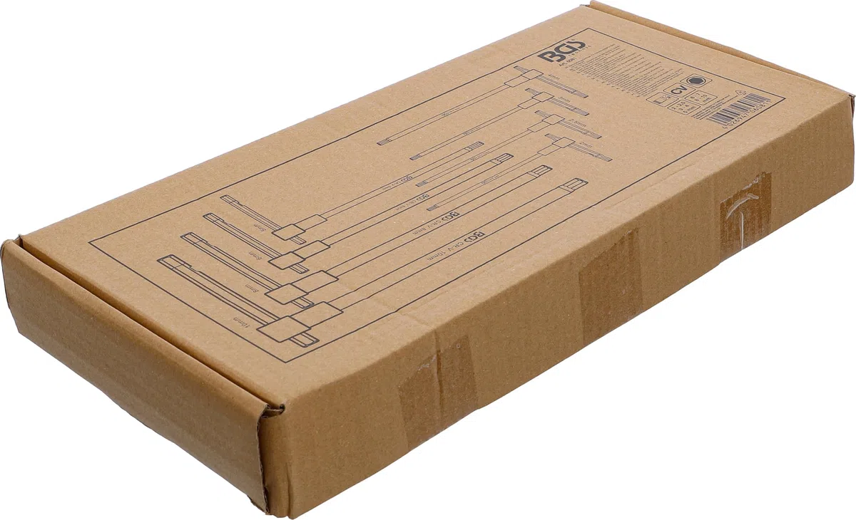 BGS 6081 | Modulo per carrelli portautensili 1/3: serie di cacciaviti con impugnatura scorrevole a T | esagono interno | 2 - 10 mm | 8 pz.
