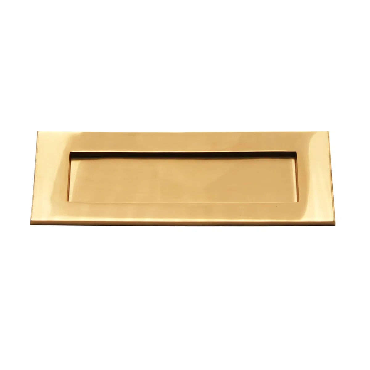 Porta lettere in ottone massiccio, stile vittoriano, con finitura in ottone, 25,4 x 7,6 cm