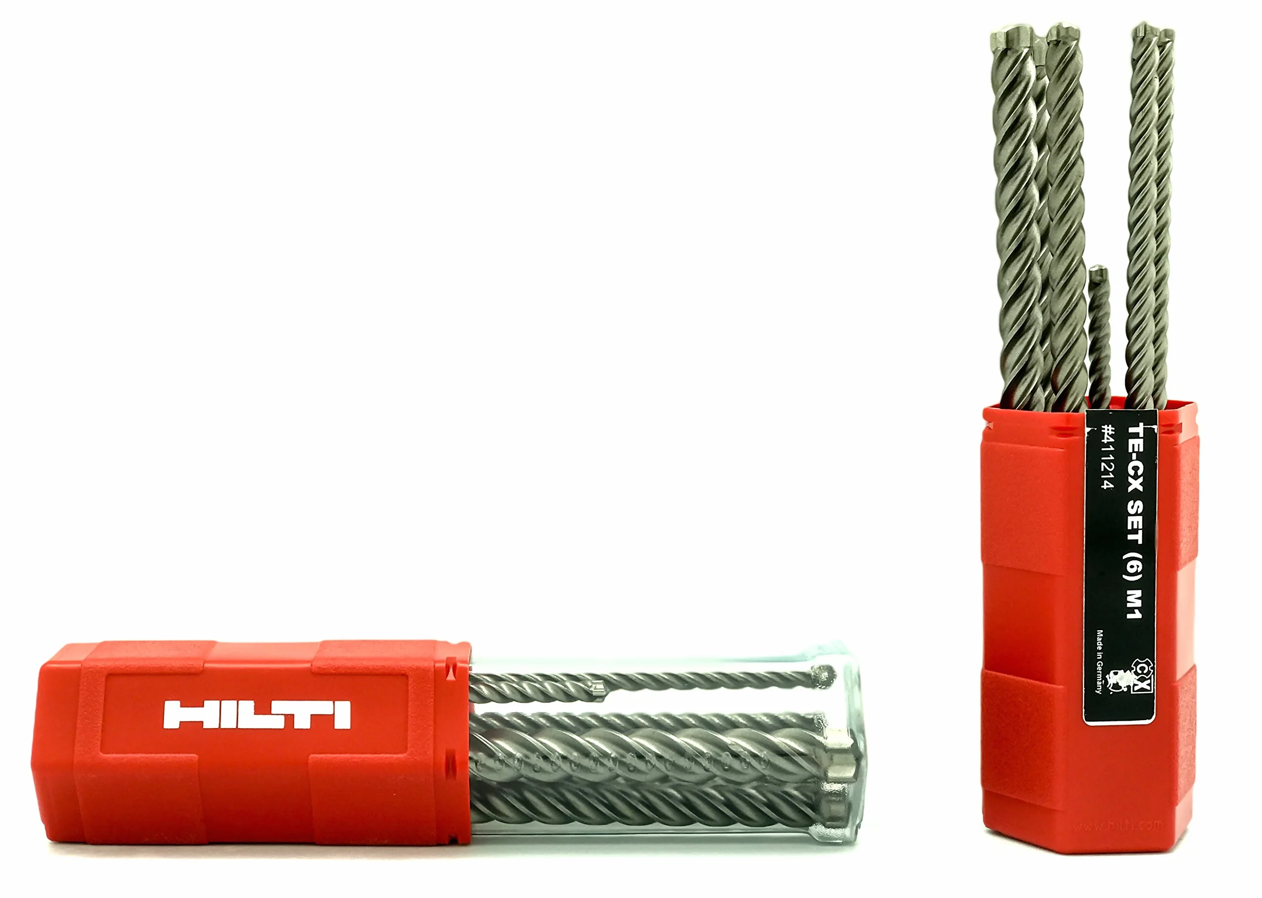 HILTI Original Te della CX Set (6) M1 – Set di punte per trapano SDS Plus 5 – 12 mm punta per trapano per cemento, 6 pezzi, 7613023579243