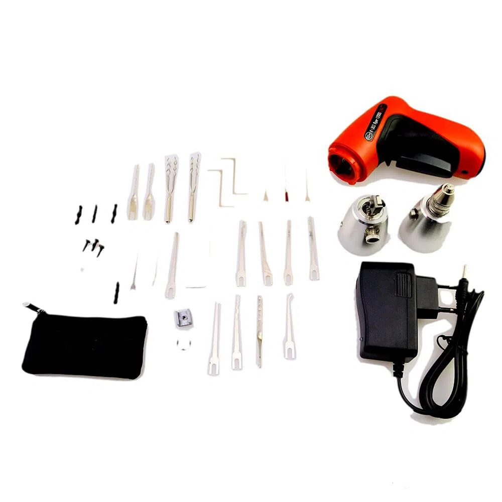 RLOKK KLOM - Set di grimaldelli per serratura elettrica senza fili, per serratura della porta civile, con presa europea, strumenti professionali per fabbro