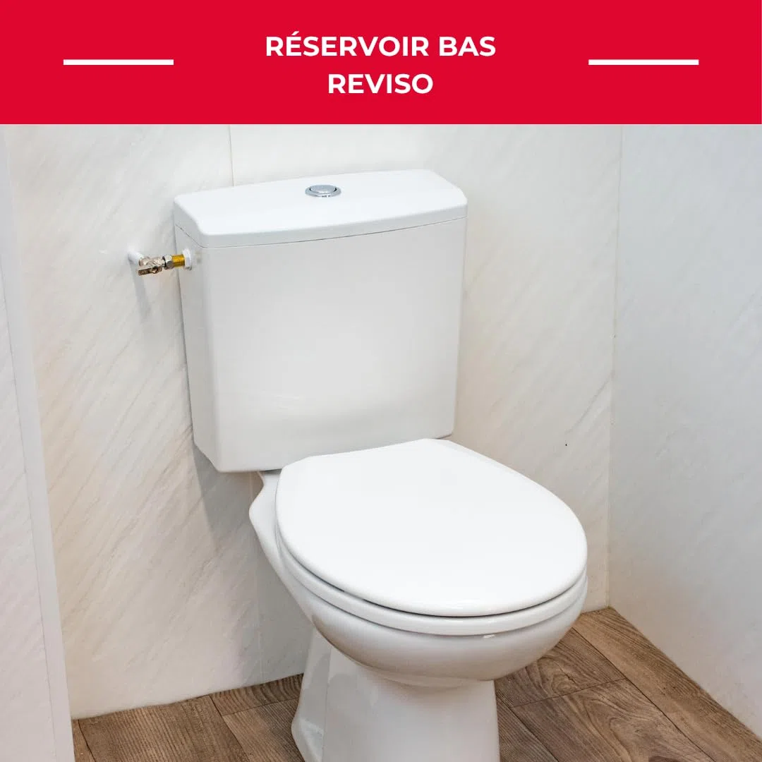 Wirquin 50717359 - Cassetta WC a risparmio idrico, posizione bassa | Plastica, Bianco, Kit completo, Caccia d'acqua doppio caccia
