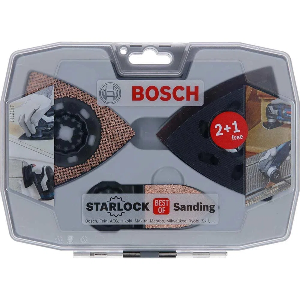 Bosch Professional Set da 6 fogli abrasivi Starlock Best of Sanding (per legno e malta, accessorio per utensile multifunzione)