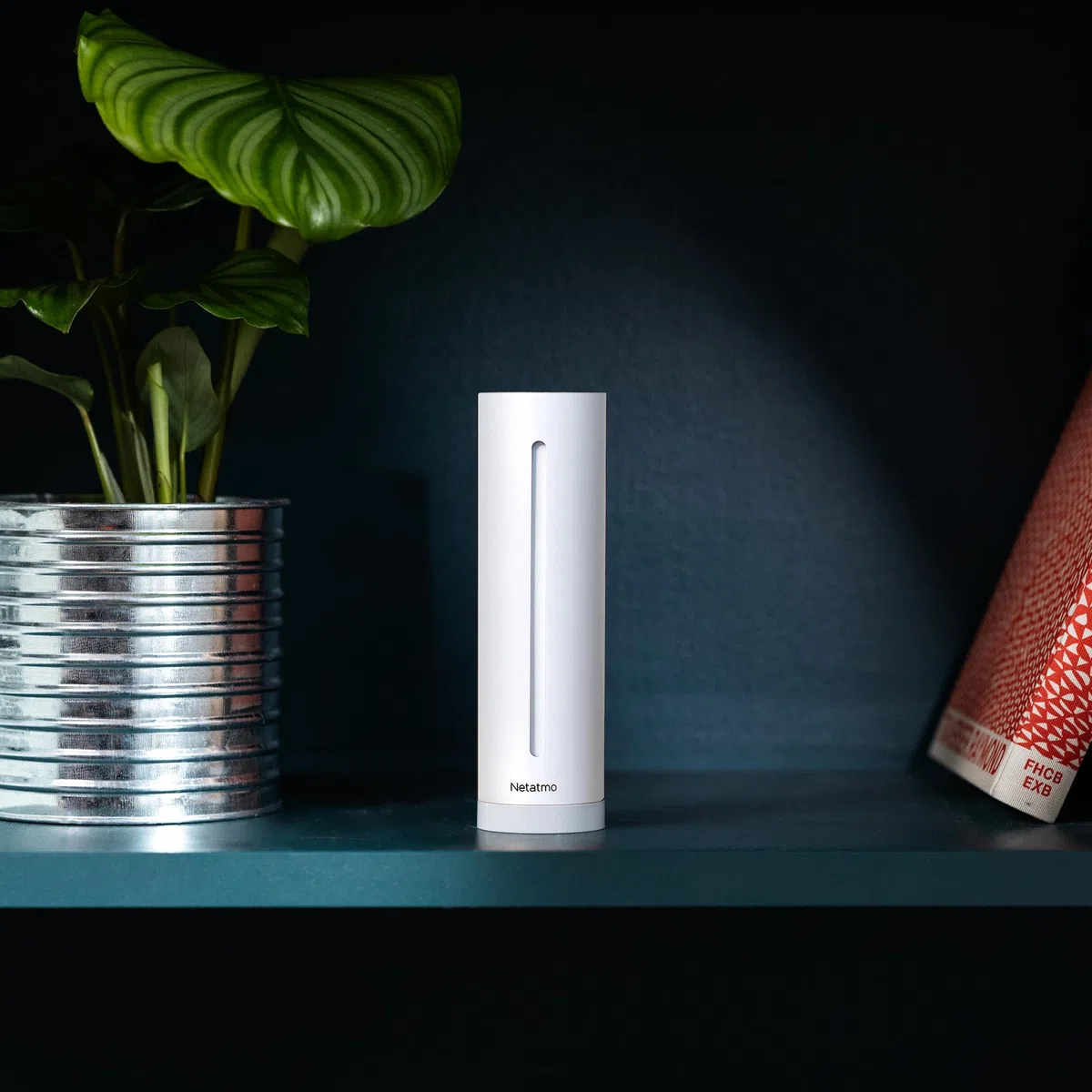 Netatmo Misuratore Qualità Aria Intelligente, Sensore CO2, Temperatura, Umidità, Rumore - Controllo Casa, Ambiente Salubre, Avvisi Automatici per Interni - Bianco - Edizione limitata - NHC-EC