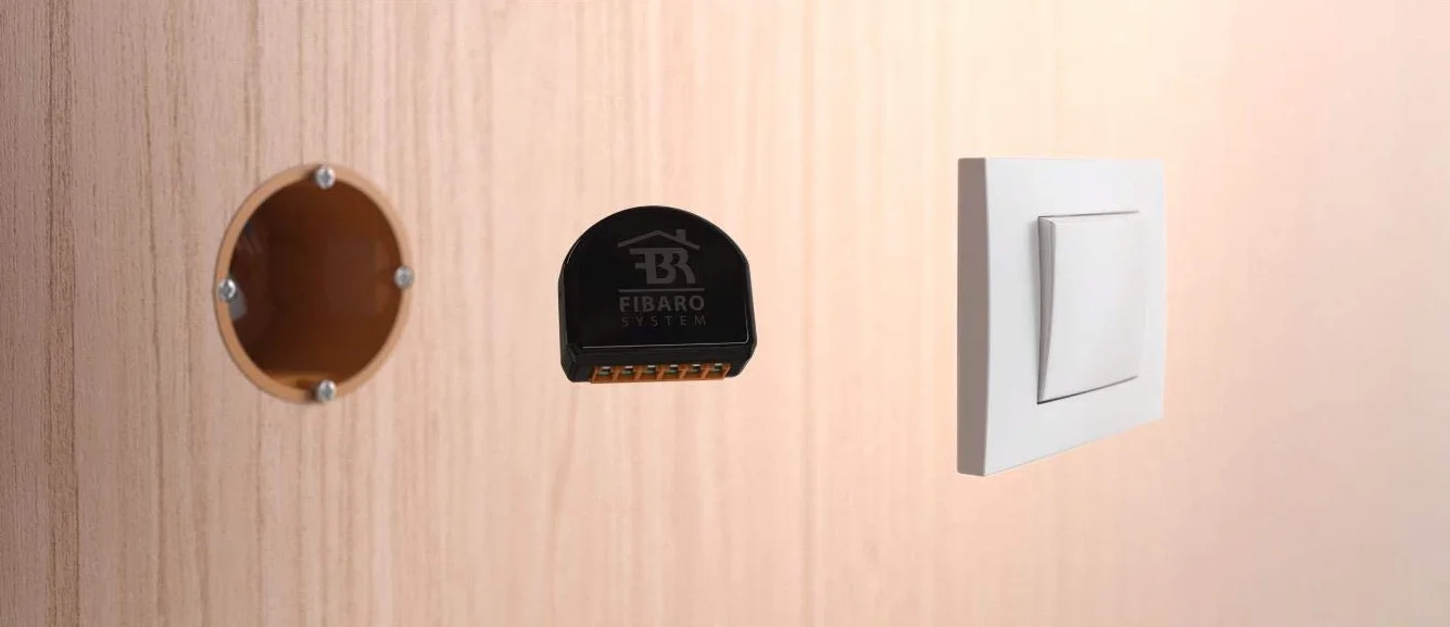 FIBARO FGS-223 Z-Wave Plu Double Switch Commutatore di Micromoduli, Nero