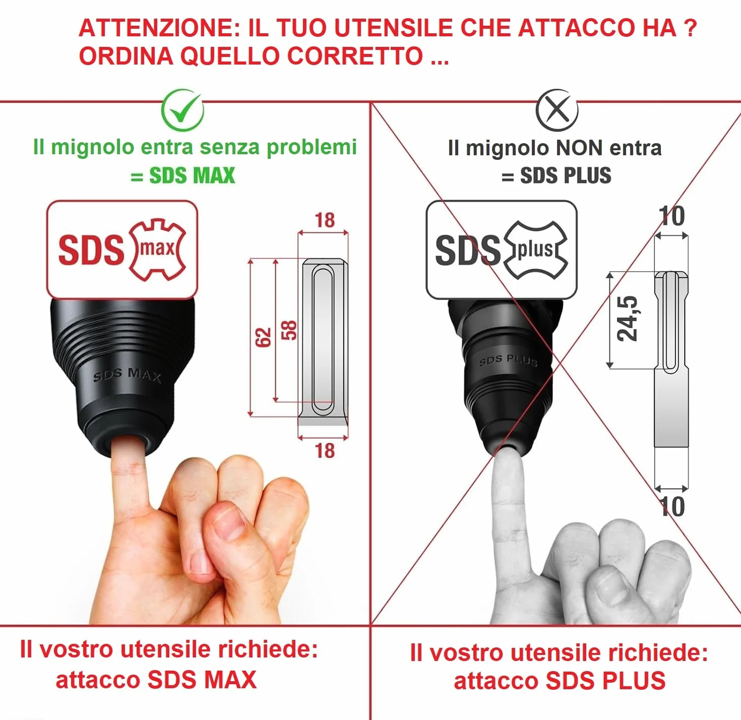 Punta per Trapano Tassellatore SDS Max Ø 32 mm x 800 mm con 4 Taglienti al Widia per Foratura Calcestruzzo, Cemento, Pietra e Mattoni