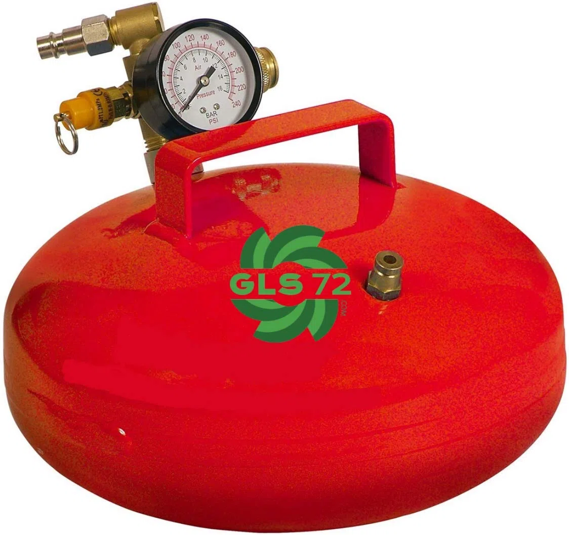 SERBATOIO PORTATILE ARIA COMPRESSA 5,5 LITRI CON MANOMETRO E MANIGLIA GLS72