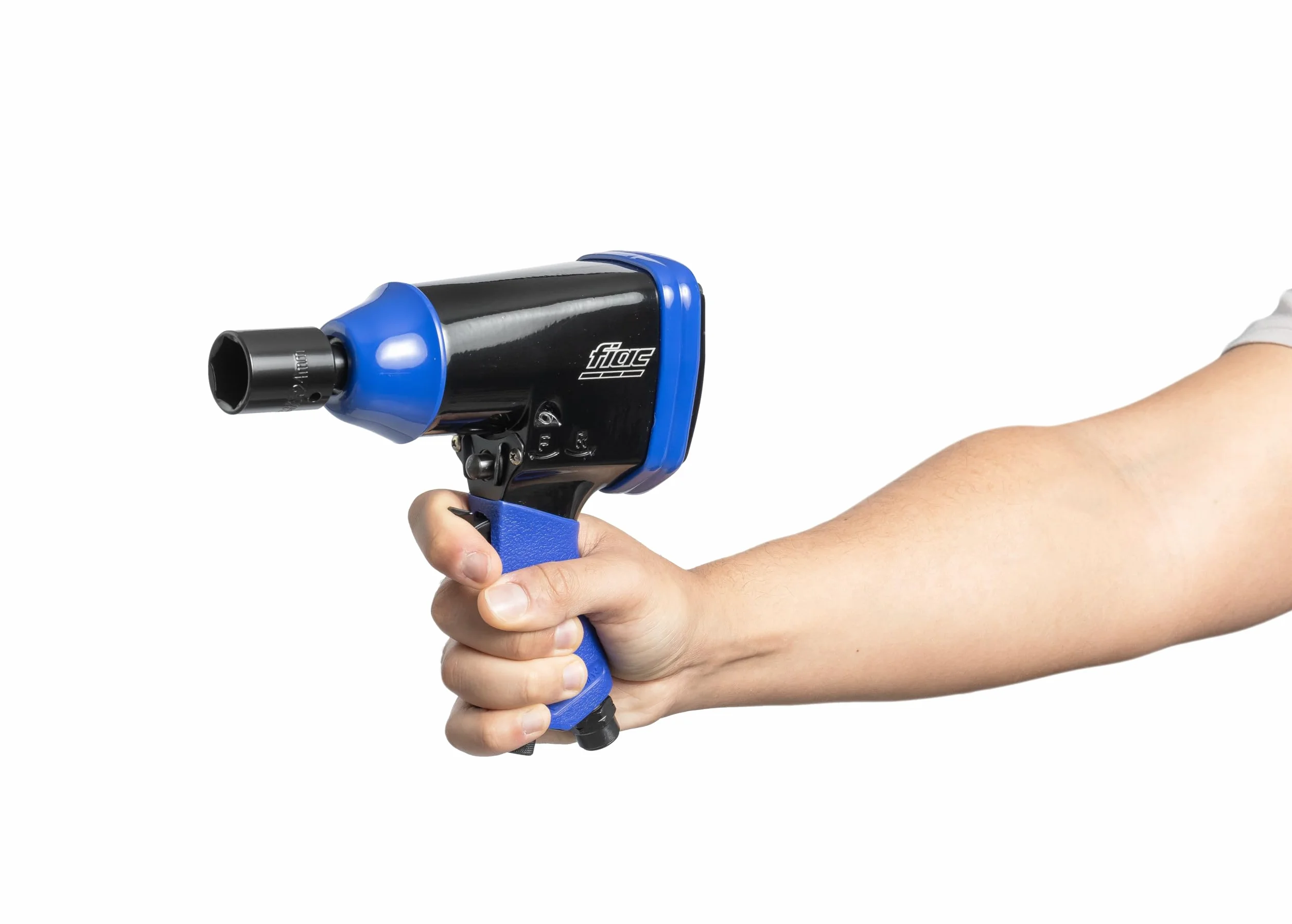FIAC Avvitatore Pneumatico a Massa Battente 1⁄2" 1086, Pistola Pneumatica 10 Chiavi a Bussola + Prolunga da 100 mm + Mini Lubrificatore + Bottiglia di Plastica, Inclusa Valigetta, Coppia 345 Nm, Nera