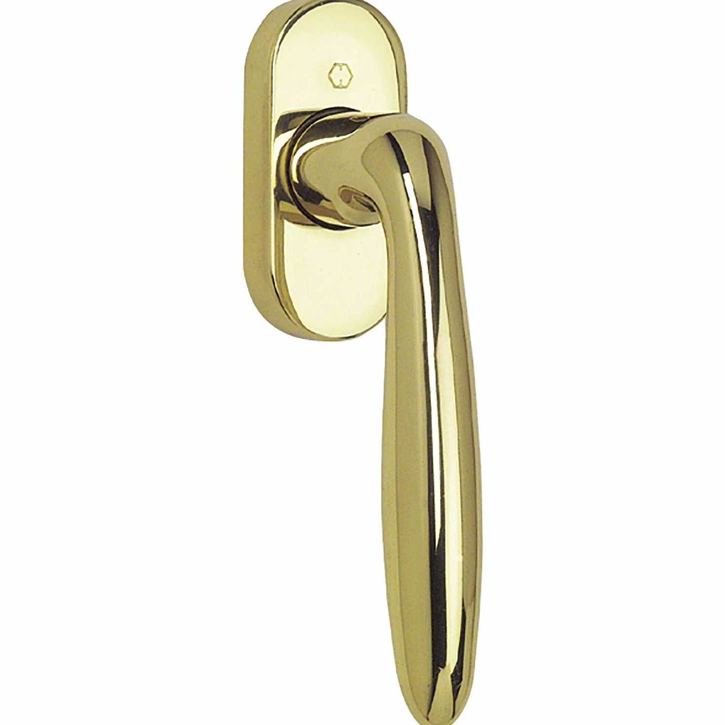 HOPPE 11567508 - Maniglia per finestra Verona-Secustik, VK 7, 32-42 mm, in ottone lucido