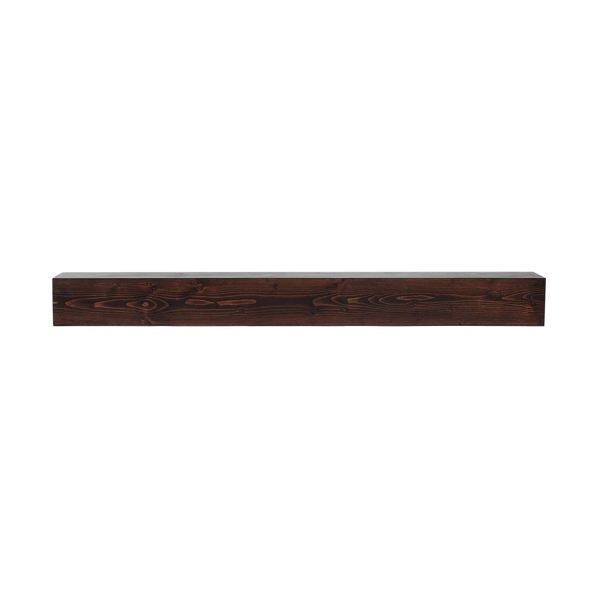 VEVOR Mensola per Caminetto Galleggiante a Parete 60 x 8 x 6 Pollici, in Legno Naturale, Capacità Carico 50 Libbre, per Decorazione Murale, Marrone Rustico