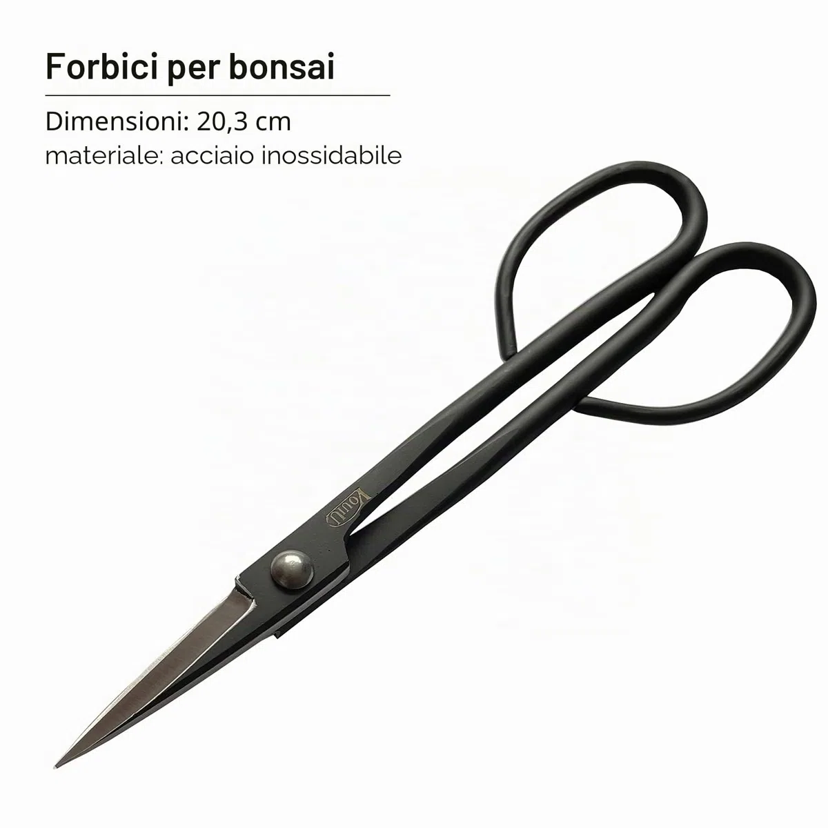 vouiu Set di 5 Attrezzi per Bonsai, taglierina a manopola, taglierina concava, tronchese per Cavi, pinze Jin, Forbici per Bonsai