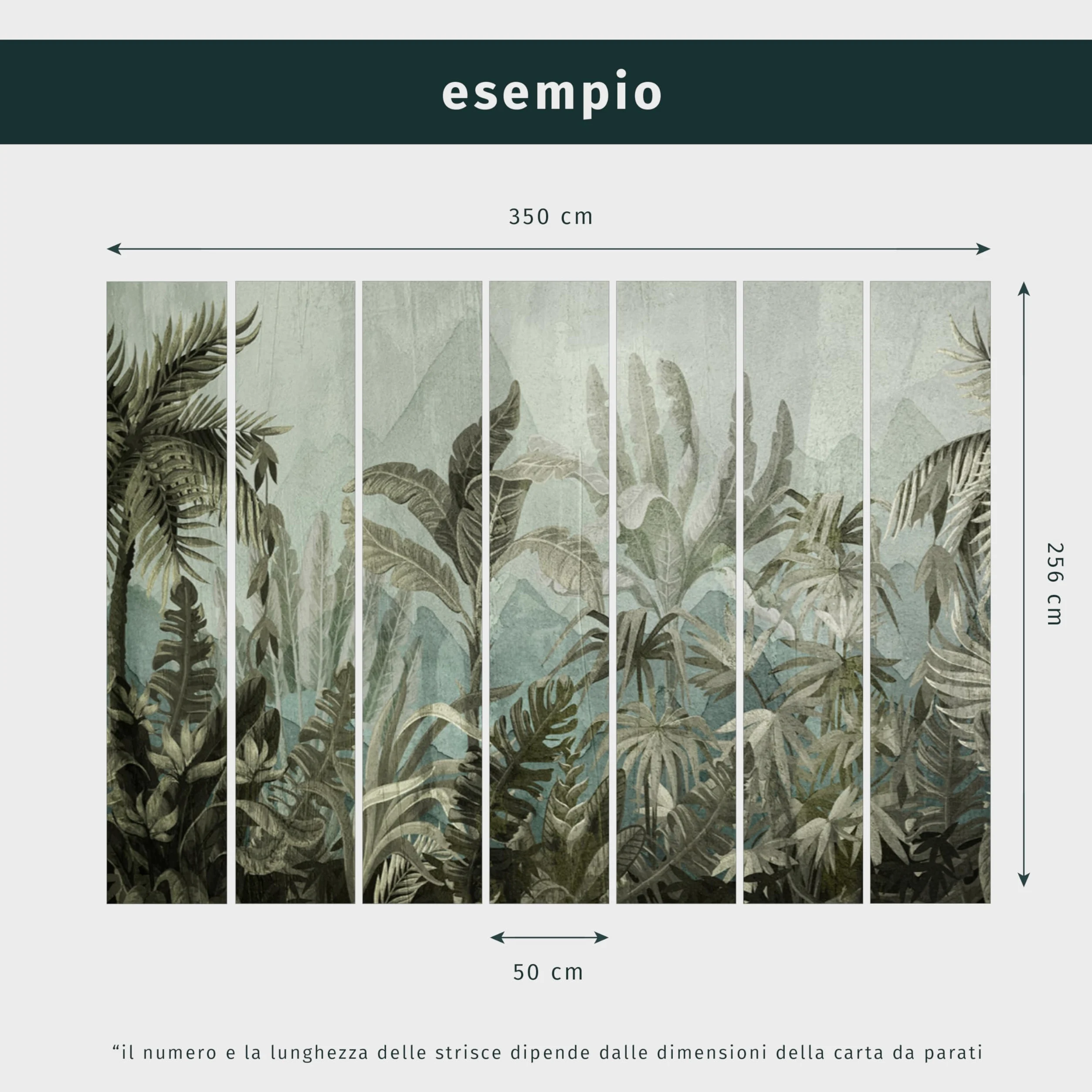 murando Carta da parati Floreale 450x315 cm Fotomurali in TNT Murale alla moda Decorazione da Muro XXL Poster Gigante Design Carta per Pareti Soggiorno Foglie Natura Effetto cemento b-C-10144-a-a