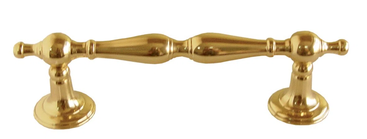 Imex El Zorro B-76011 B-76011 - Maniglione tornito (ottone lucido, 200 mm)