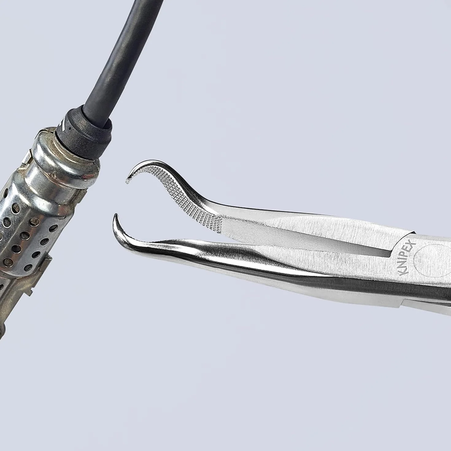 KNIPEX Pinza per meccanica cromata con impugnature multicomponente 200 mm, 38 95 200
