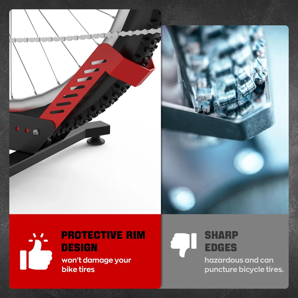 IMAYCC Professionale Supporto Bici da Terra, Rastrelliera Biciclette per 24”-29” MTB, Ebike, Bici da Strada, Corsa, Tetto, Bambino, Portabici da Terra per Garage, Cantina e Appartamento