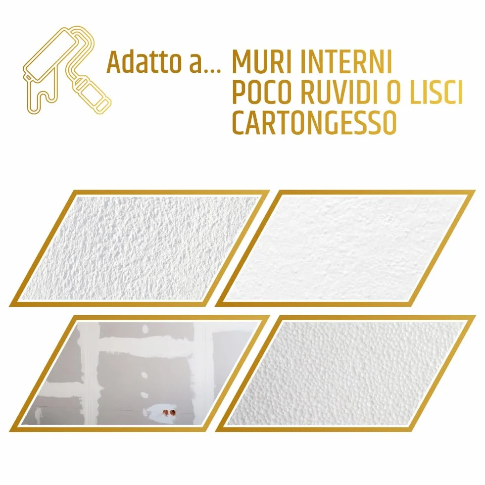 PENNELLIFICIO 2000 | Set Pittura Professionale Composto da Rullo, Asta in Alluminio e Retina in Metallo Scola-Rullo, per Pitture da Interni e Idropitture, Asta da 110 cm a 200 cm
