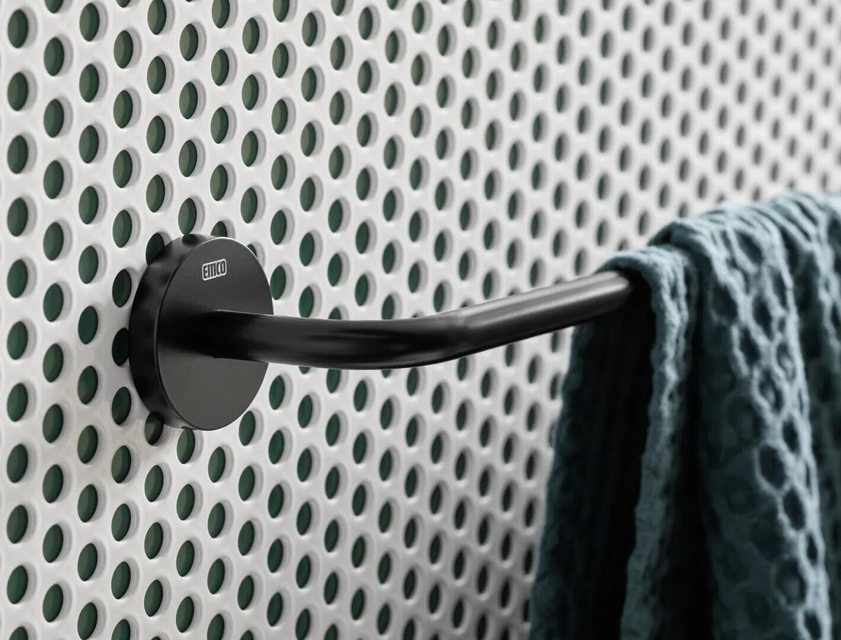 Emco Portasciugamani rotondo da Bagno, 800 mm, 4360, colore: bianco