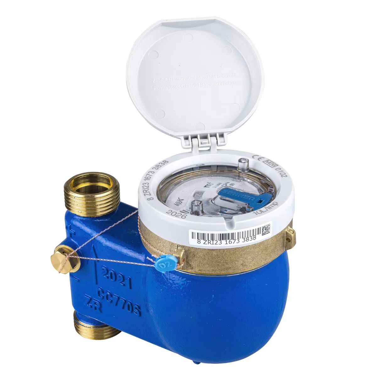 Zenner International MNK-N-ST QN 2,5 - Contatore dell'acqua domestico, verticale