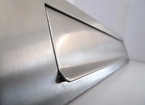 FORNITUREZAMBON BUCA PER LETTERE BOCCHETTA FERITOIA IN ACCIAIO INOX SATINATO 240-340x75 MM