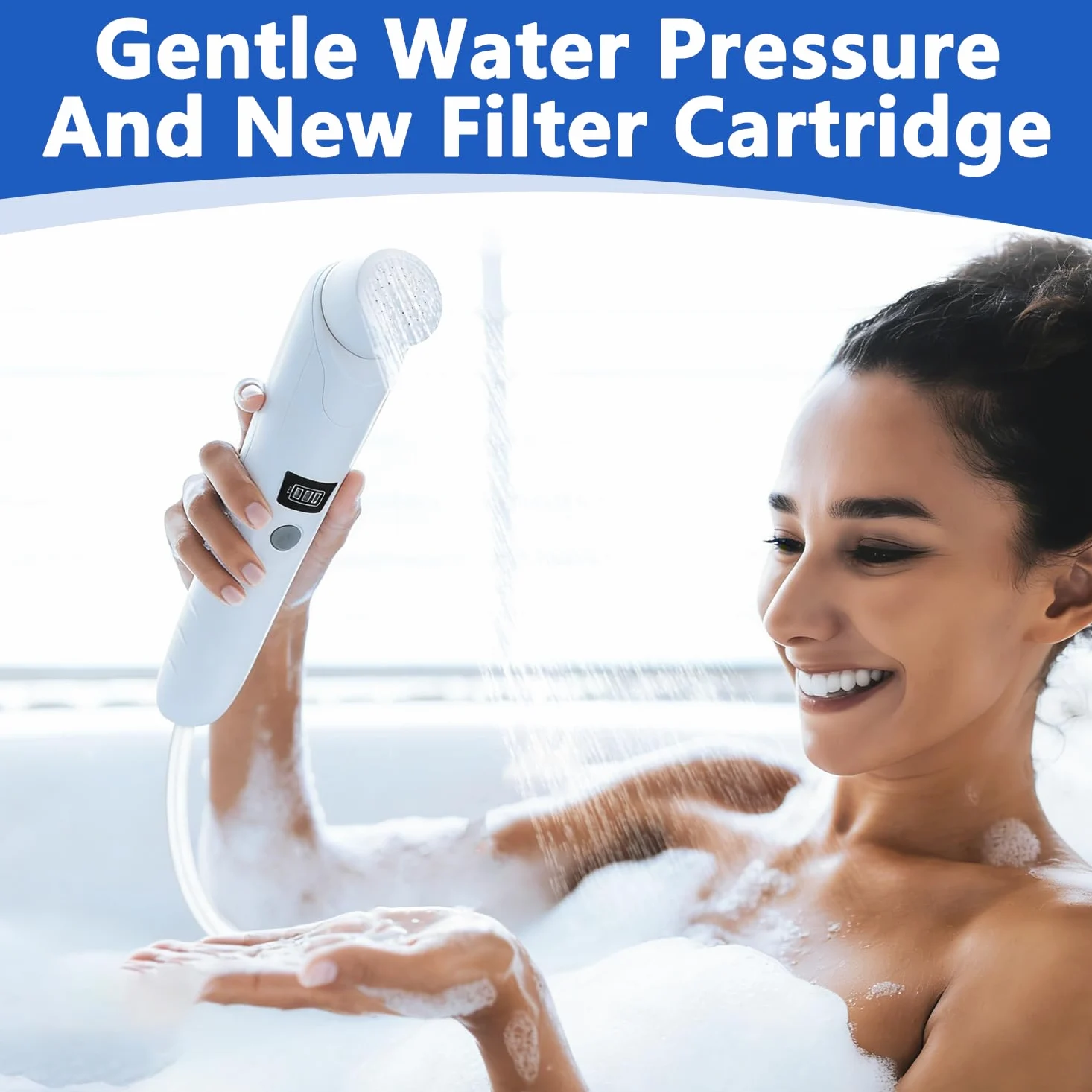 Bidet portatile da viaggio, elettrico, bidet da viaggio, con serbatoio dell'acqua da 2,5 l, per doccia intima, letto settimanale ed escursioni all'aperto, doccia portatile per uomini e bambini (bianco
