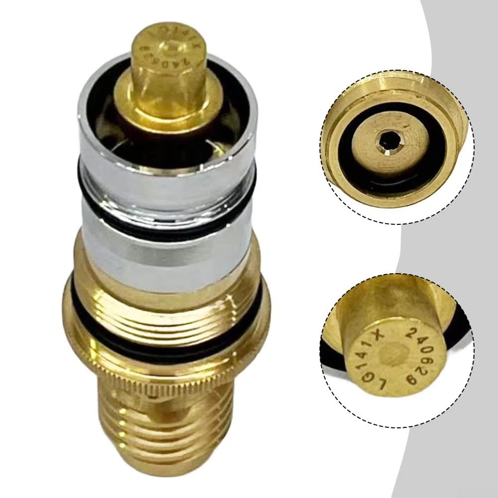 Ricambio per GROHE, termostato cartuccia compatta 1/2 pollici in ottone e acciaio inox, per miscelatore termostatico Grohtherm 1000/3000 e Automatic 2000, 47439000