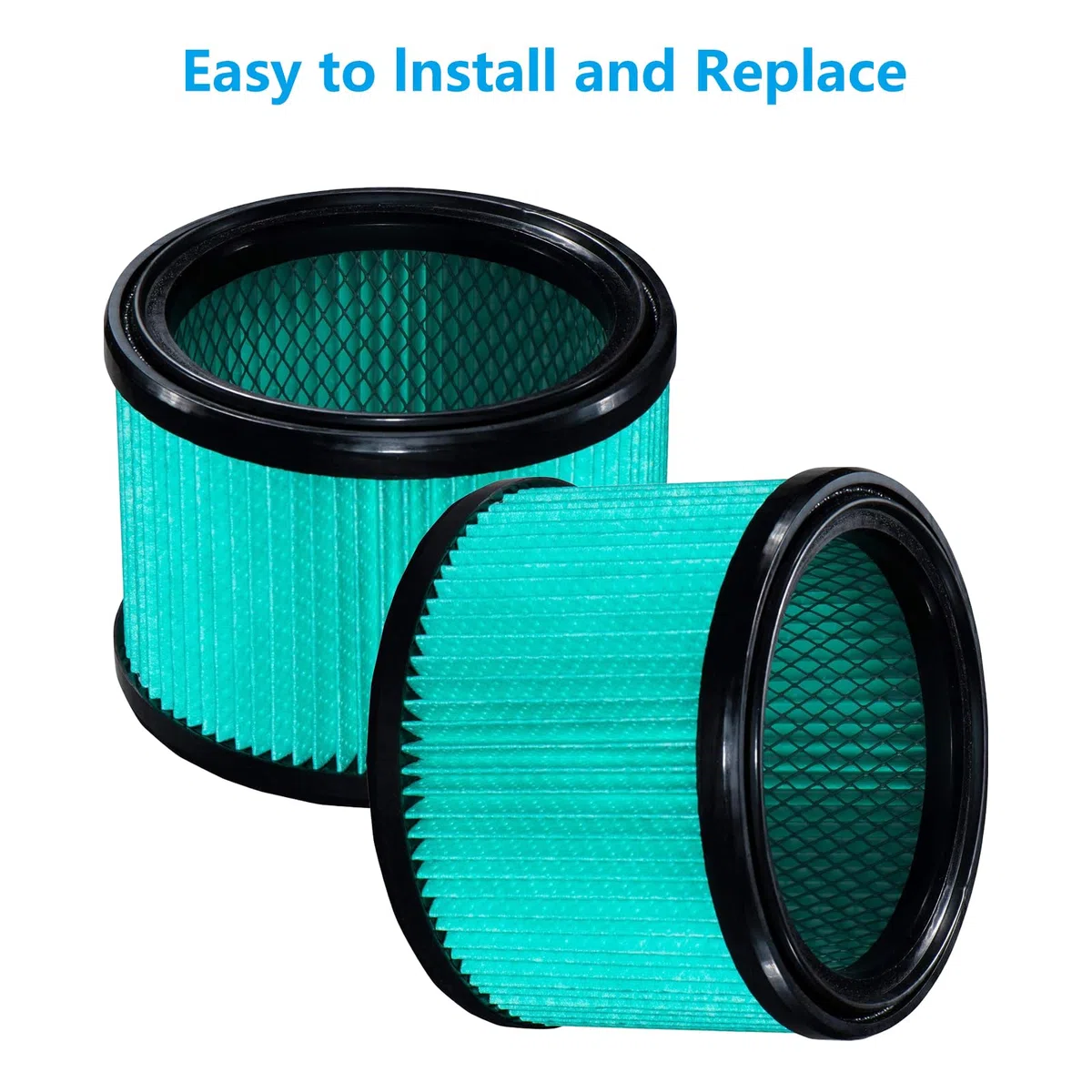 Accessori filtro per aspirapolvere Bosch Professional a umido e secco GAS 12-25 PL e GAS 15 PS filtri di ricambio (2 pezzi)