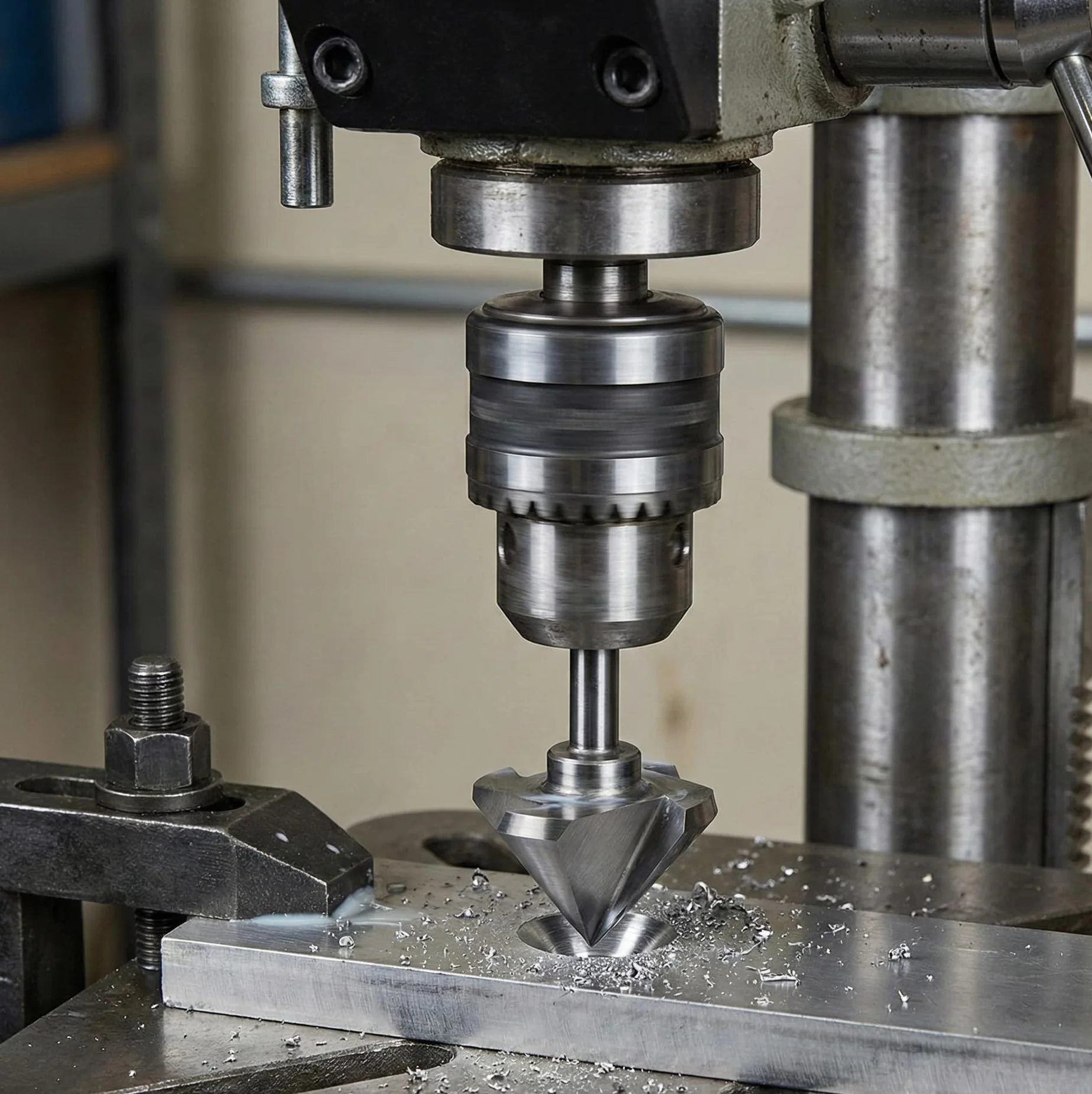 KATSU Svasatori per Legno Metallo, HSS 6542 Punta da Trapano Svasata 90 Gradi 60mm 3 Taglienti per Smussatura per Legno Acciaio Metallo Macchine Utensili, Fresa per Posizionamento 12740627