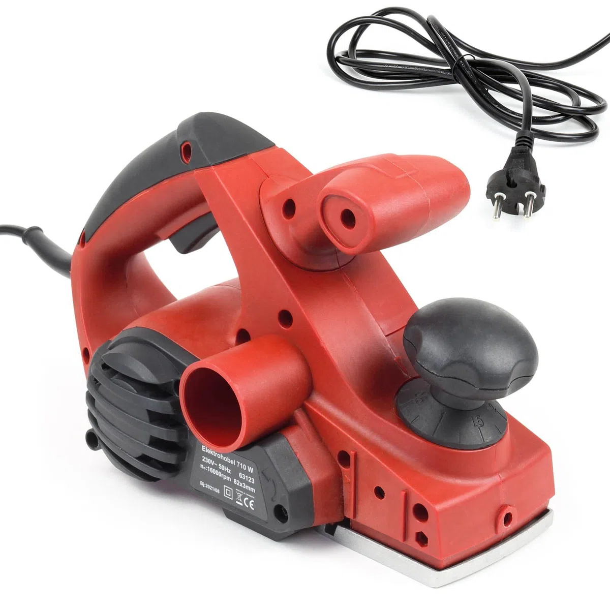 Wiltec Pialla elettrica 710W Arresto parallelo/scanalato Larghezza tagli 82mm profondità 3mm