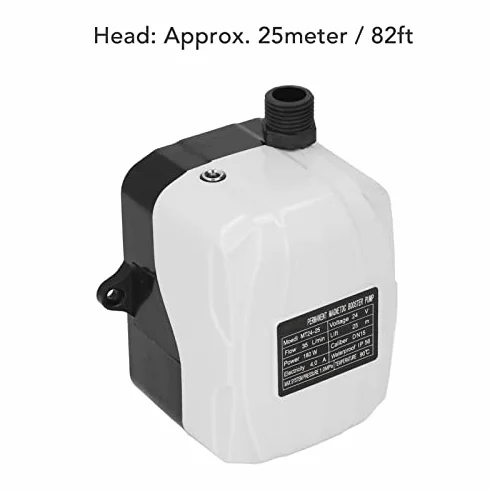 Pompa Booster Acqua 180W Motore Ottone per Aumento Pressione Doccia Cucina Giardino e Uso Domestico