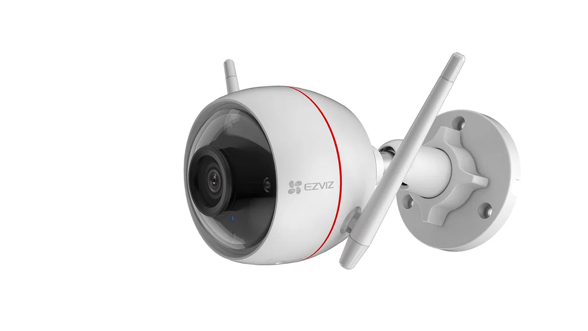 EZVIZ C3W Full HD Telecamera di Sicurezza Intelligente Esterna, Con Sirena E Luce stroboscopica - Visione Notturna A Colori