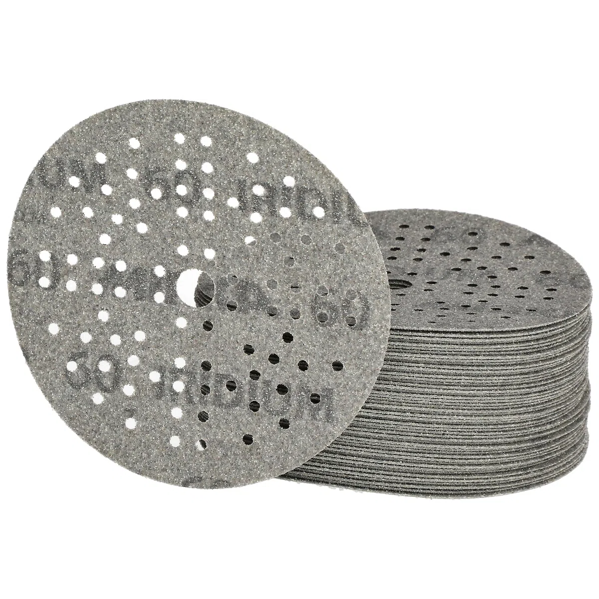 Mirka carta abrasiva Iridium Ø125 mm a strappo 89 fori grana 60 50 pz | Per levigatura precisa su vernice stucco legno acciaio plastica con 89 fori per aspirazione polvere efficiente