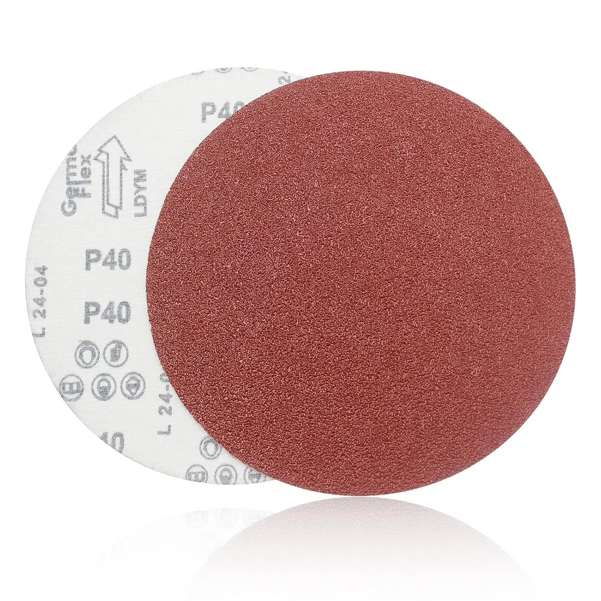 Dischi Abrasivi 400 mm Carta Vetrata 30 Pezzi Grana 5 x 40 60 80 120 180 240 Carta Abrasiva Adatto per Levigatrice a Secco Levigatrice orbitale