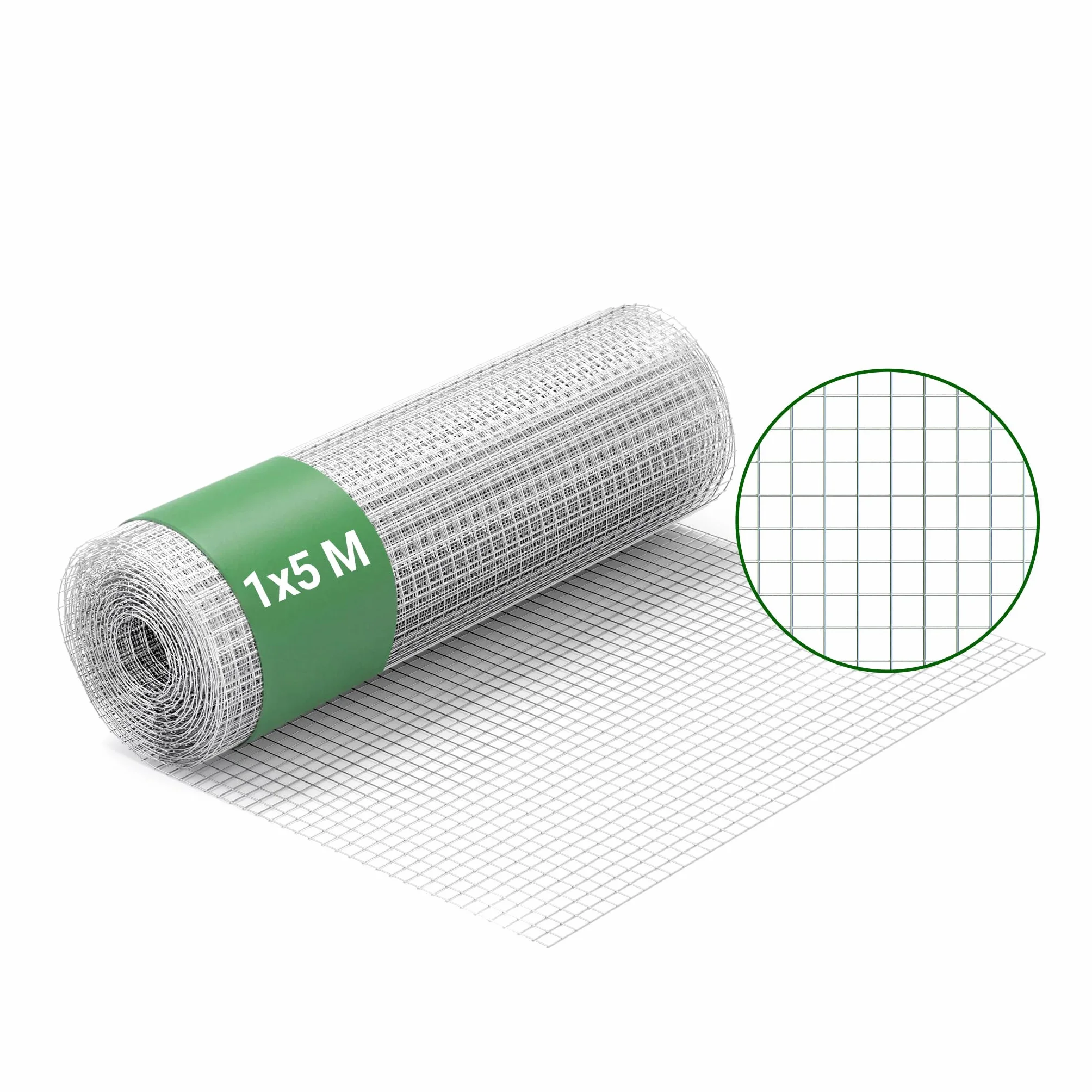 Wiltec Rete da voliera nera Maglie quadrate 12x12mm Rotolo da 25m Altezza 100cm Acciaio zincato