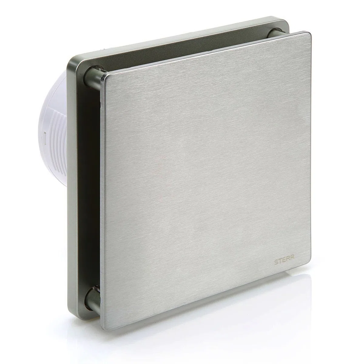 STERR Ventilatore per bagno, 100 mm, in acciaio inox, colore: argento, BFS100-S