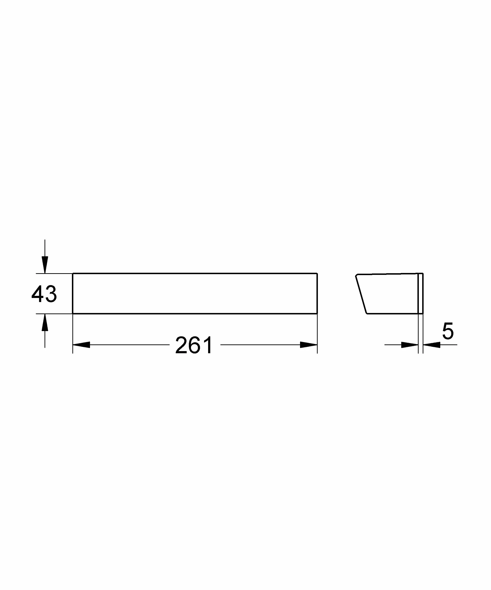 GROHE 18608001 EasyReach Mensola Portasapone, Cromo