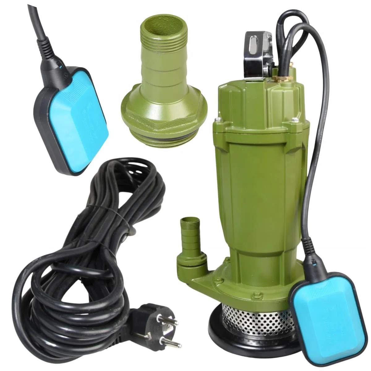 Pompa Sommersa MORO 250 – Pompa ad Immersione per Acque Sporche (250W, 1800 l/h, Prevalenza Max 12 m) con Filtro e Griglia di Protezione – Pompa Subacquea Portatile con Maniglia – per Pozzi e Giardino