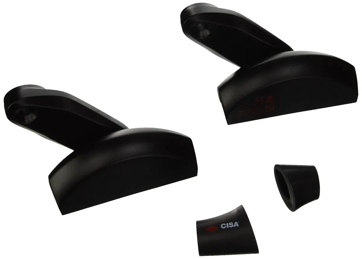 CISA 159016100, Maniglione Antipanico Fast PUSH, Verniciato Nero, Versione Componibile Senza Scrocco Centrale