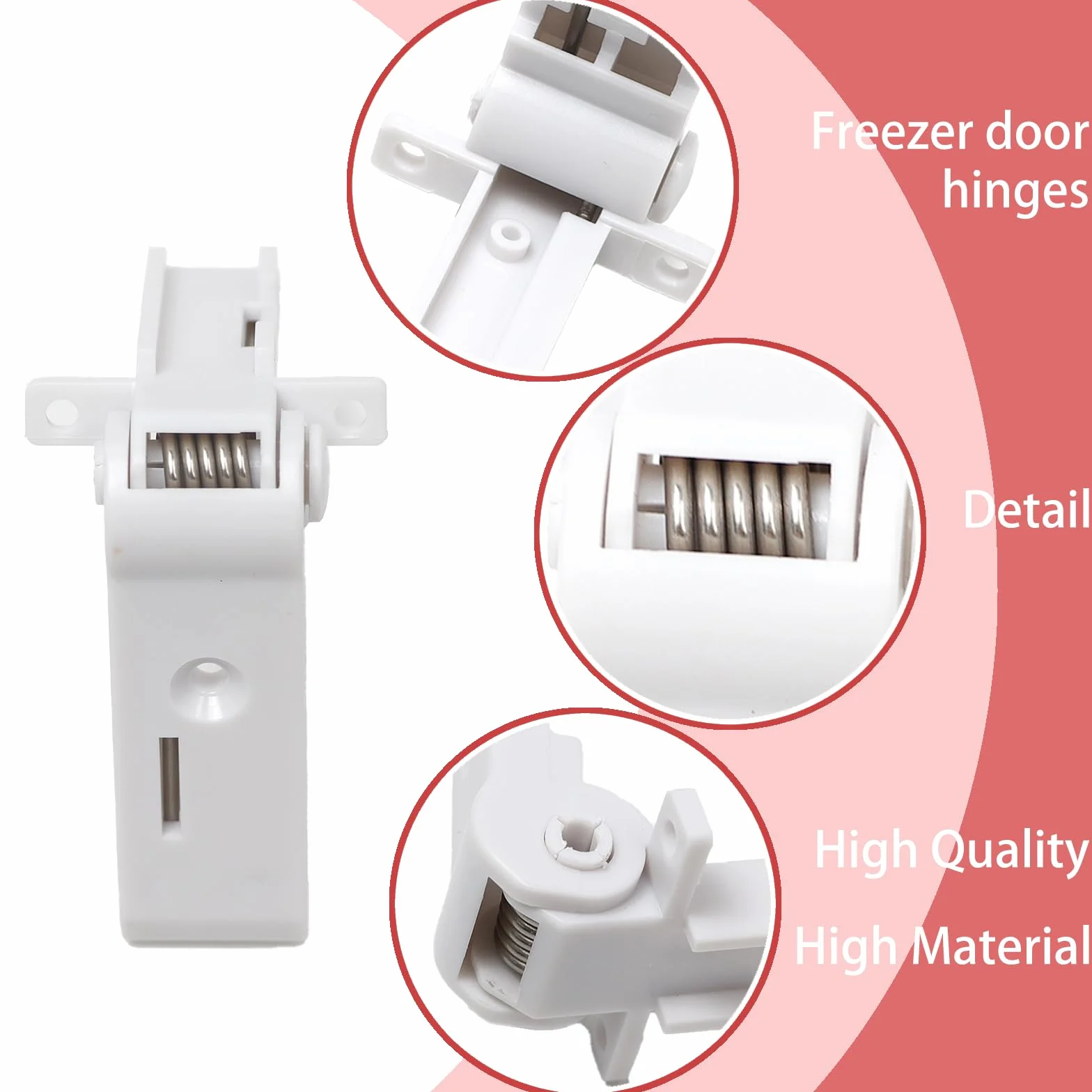 2 pezzi congelatore cerniera porta frigorifero compatibile con D0metic roulotte camper bianco 2412125011 2412125003 DS2412125011