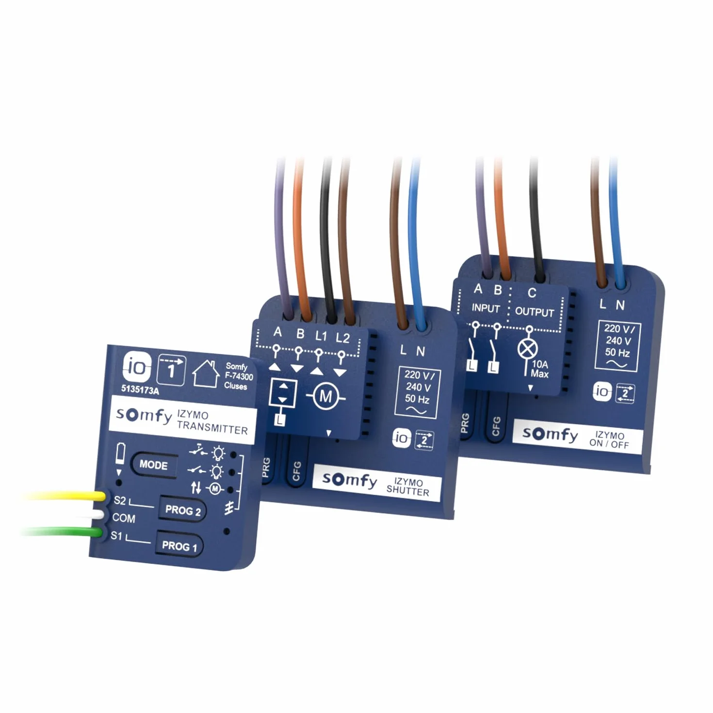 Somfy 1822663 - Micro ricevitore di illuminazione con variazione IZYMO | Tecnologia io-homecontrol | Tahoma (switch)
