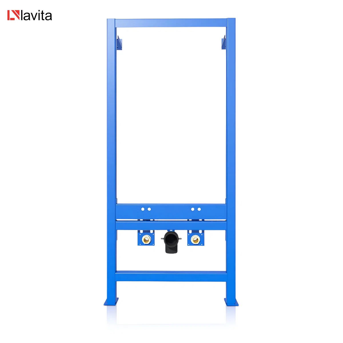 lavita LAV 500 - Elemento di montaggio per bidet autoportante, telaio verniciato a polvere, supporto per bidet da incasso, altezza 111-134 cm, regolabile