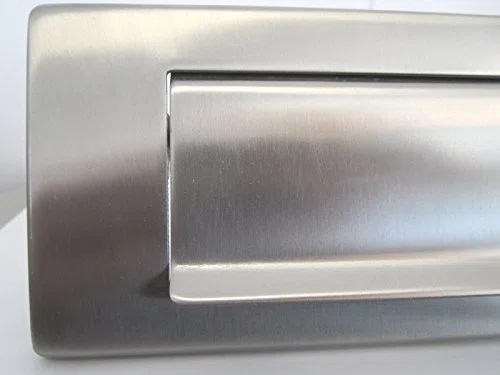 FORNITUREZAMBON BUCA PER LETTERE BOCCHETTA FERITOIA IN ACCIAIO INOX SATINATO 240-340x75 MM